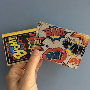 Carteira de cartão de crédito | Minicarteira em quadrinhos