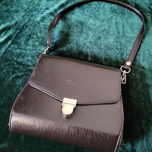 Vintage Black Ferragamo Handbag