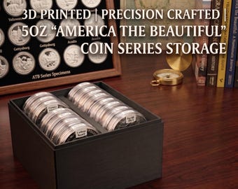 Custom 5oz ATB Capsulized Round Coin Storage Box – Holds 20