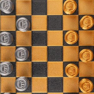 Modern Minimalist Checkers Set | Custom 3D Printed Board Game bild 4