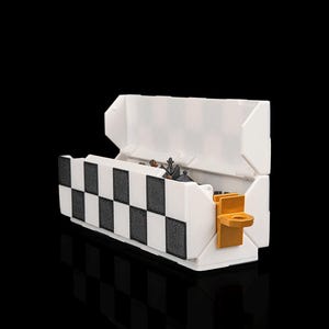 Modern Minimalist Checkers Set | Custom 3D Printed Board Game bild 8