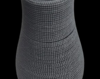The Pulsar Vase | Modern 3D Printed | Textured Home Decor | Sculptural Flower