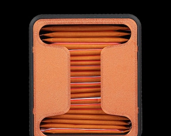 Mini Tea Box/Packet Dispenser | Custom Color Shell & Accent | Freestanding Modern Cube Storage