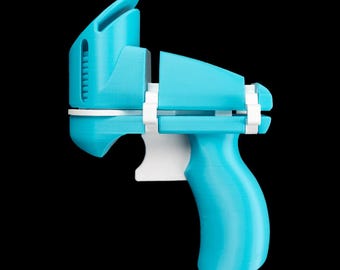 Custom 3D Printed Blockshot Disc Launcher | Personalized Color Blaster | Desktop Toy Gun
