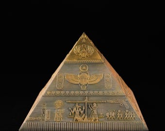 Pharoahs Secret Puzzle Box | Custom 3D Printed Brain Teaser | Ancient Egyptian Hieroglyphs & Symbols