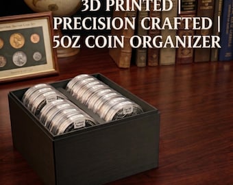 Custom 5oz Capsulized Round Coin Storage Box – Holds 20 Capsules