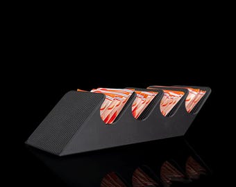Custom Color Tea Packet Holder | Low Profile Cascade Design | Modern Desk/Countertop Caddy Organizer