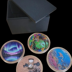 SUPPORT PIÈCE DE Monnaie Capsule Conteneur Affaire Cadeaux 20 ~40mm