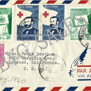 Buste postali vintage stampabili per abbellire album di ritagli, diari e diari di viaggio.