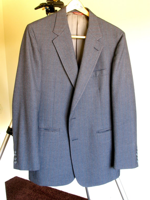 Criketeer Blue Pinstripe Suit Coat,