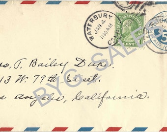 Vintage Postal Envelopes / Vintage Postal Ephemera / Vintage Letters