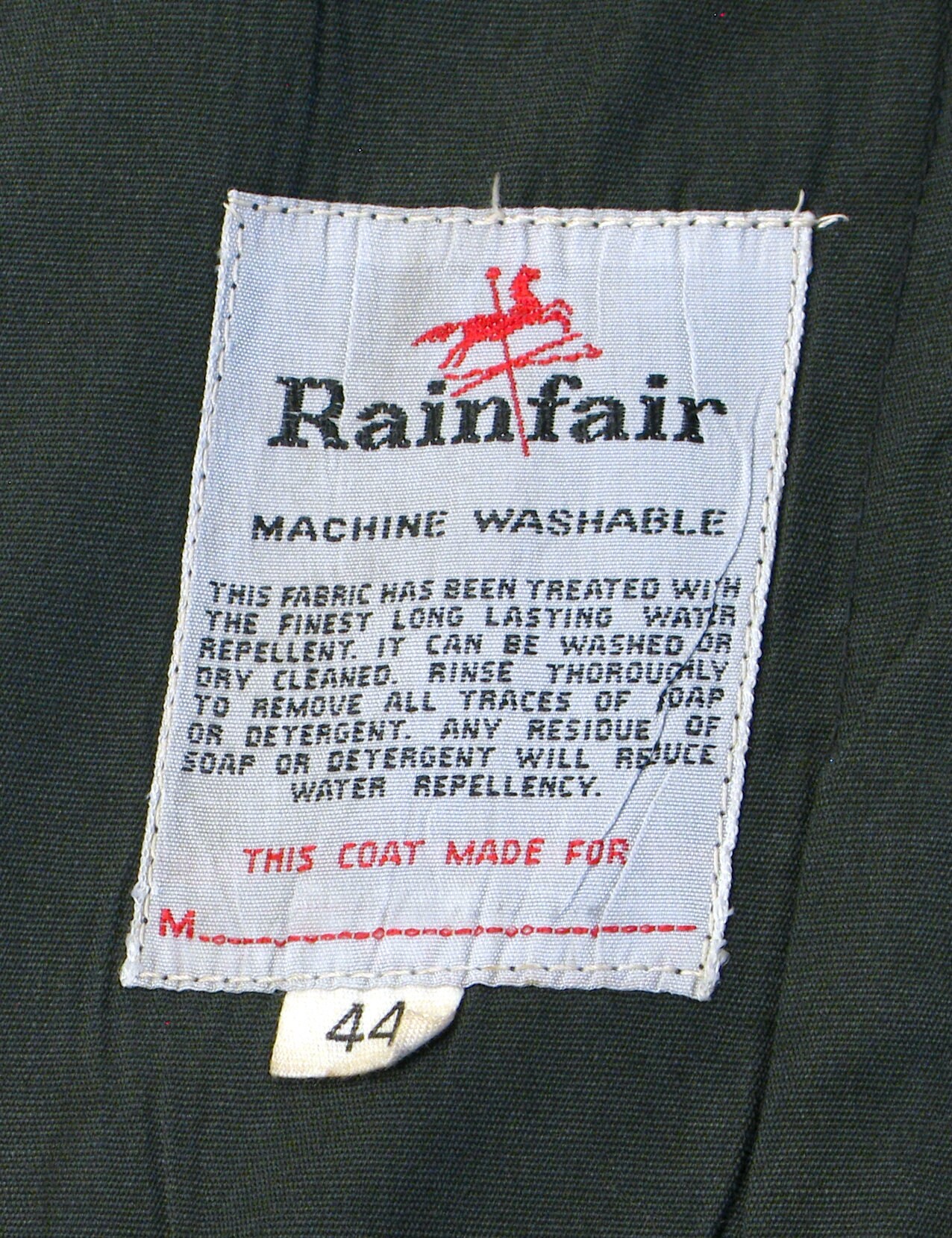 Vintage Men's Rain Topcoat, by Rainfair Authentic Trenchcoat Etsy