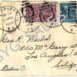 Buste postali vintage stampabili per abbellire album di ritagli, diari e diari di viaggio.