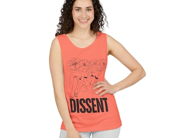 Dissent Unisex Tank Top, Female Power Tank, Protest Top, Activist Gift, Feminist Tank Top