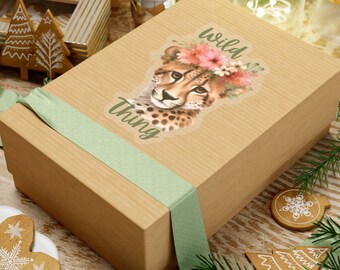 Wild Thing Cheetah Kiss-Cut pegatinas, pegatinas de estampado animal, pegatinas para portátiles, pegatinas del planificador, paquete de pegatinas de moda