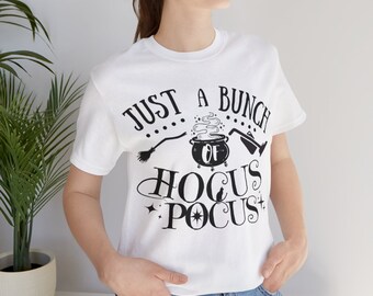 Hocus Pocus Unisex Jersey Tee, Halloween Shirt, Short Sleeve Tee, Movie Fan Gift, Magic Tee