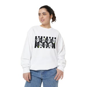 Strange & Unusual Beetlejuice Unisex Sweatshirt, Beetlejuice Merchandise, Movie Lover Shirt, Beetlejuice Fan Gift, Halloween Sweatshirt