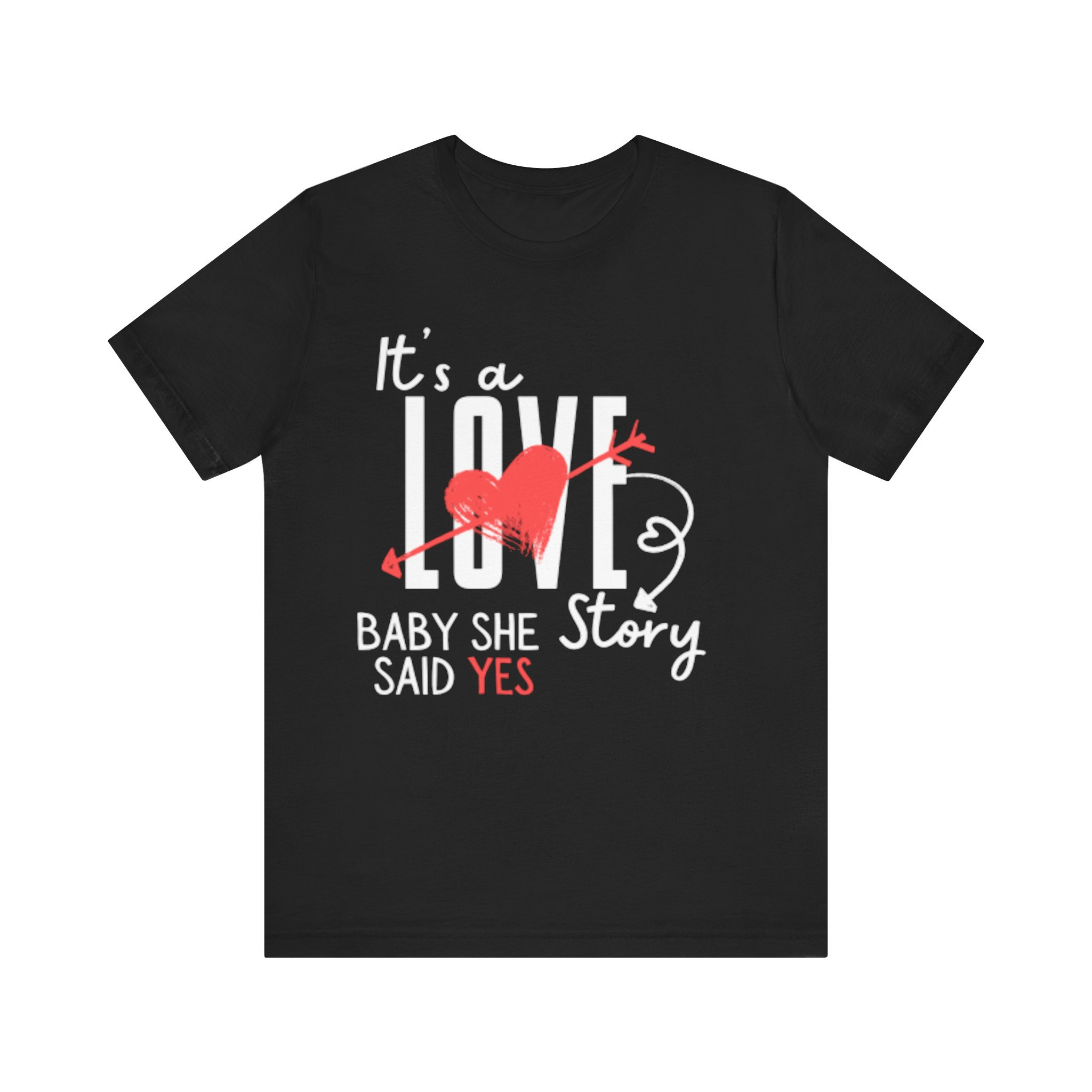It's a love story, Bachelorette; Unisex Jersey Short Sleeve Tee