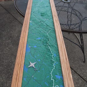 Large 3D Printed Appalachian Trail Map (Framed)