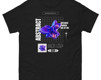 Camisa de manga corta con gráfico unisex Camiseta motivacional abstracta