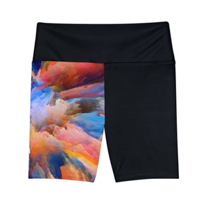 Black &quot;CONFIDENT&quot; Women&#39;s Workout Shorts (AOP)