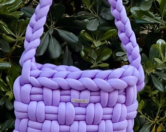 Handmade Chunky yarn bag