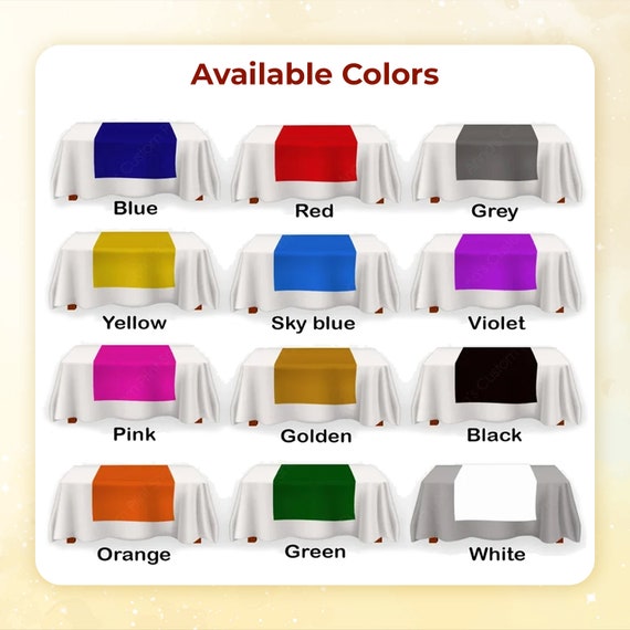 カスタムロゴテーブルランナー、ベンダーイベントテーブルオーバーレイ