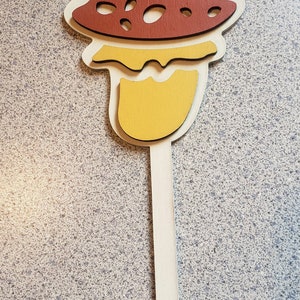 Mushroom Plant Stake