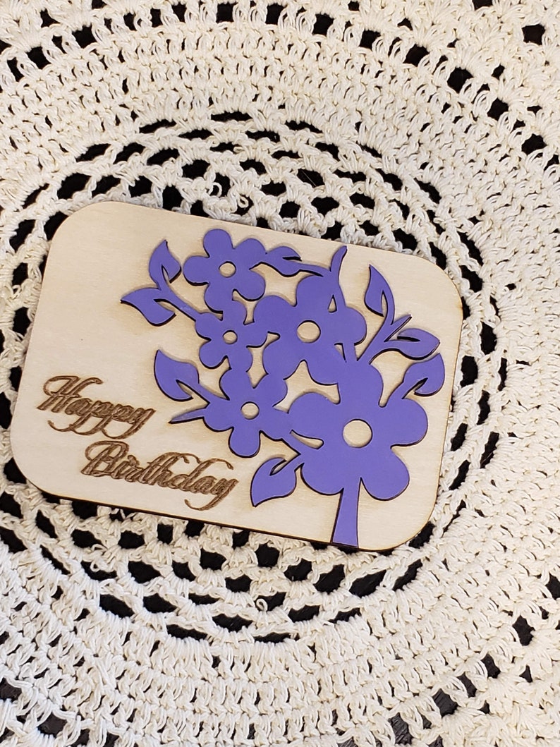 Tellingyou 14 Set Flower Pot Arts Crafts DIY Floral Wood Card Holder