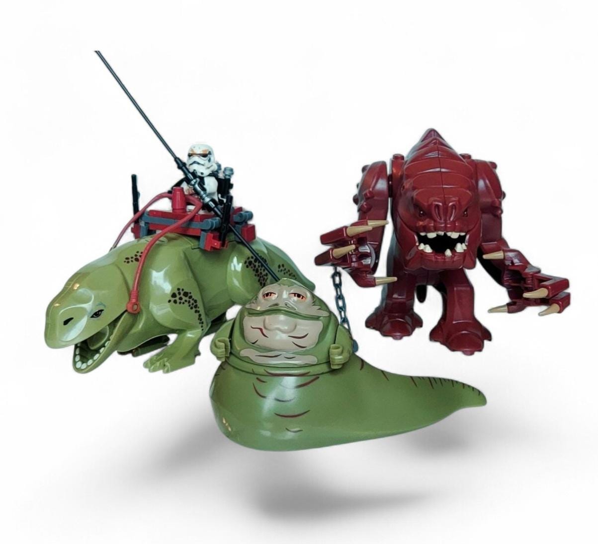 Star Wars Custom Rancor, Jabba the Hutt, Dewback With Sandtrooper