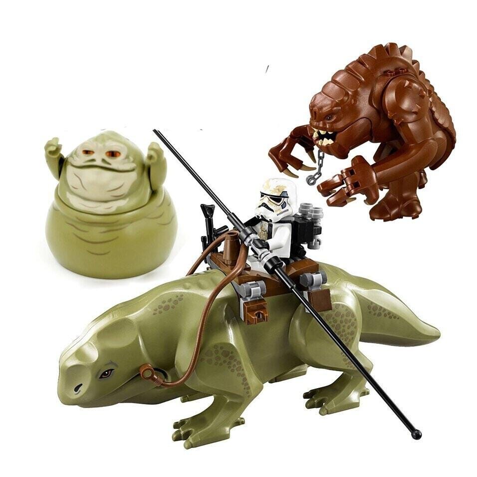 Star Wars Custom Lego Fit Rancor Dewback With Sandtrooper Jabba the Hutt Brand New Etsy