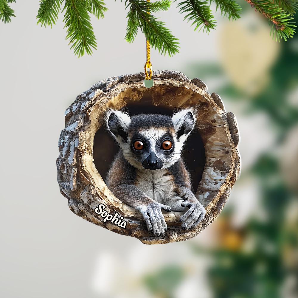 Discover Lemur Ornament, Lemur Christmas Ornament, Gift for Lemur Lover, Animal Lover Gift