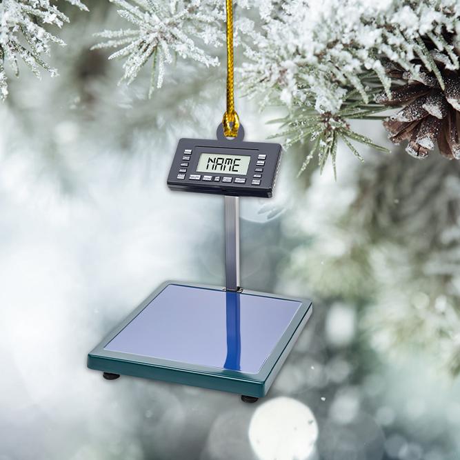 Discover Personalized Digital Weighing Scales Christmas Ornament, Kitchen Scales Ornament Gift, Electronic Scales Holiday Ornament Decor