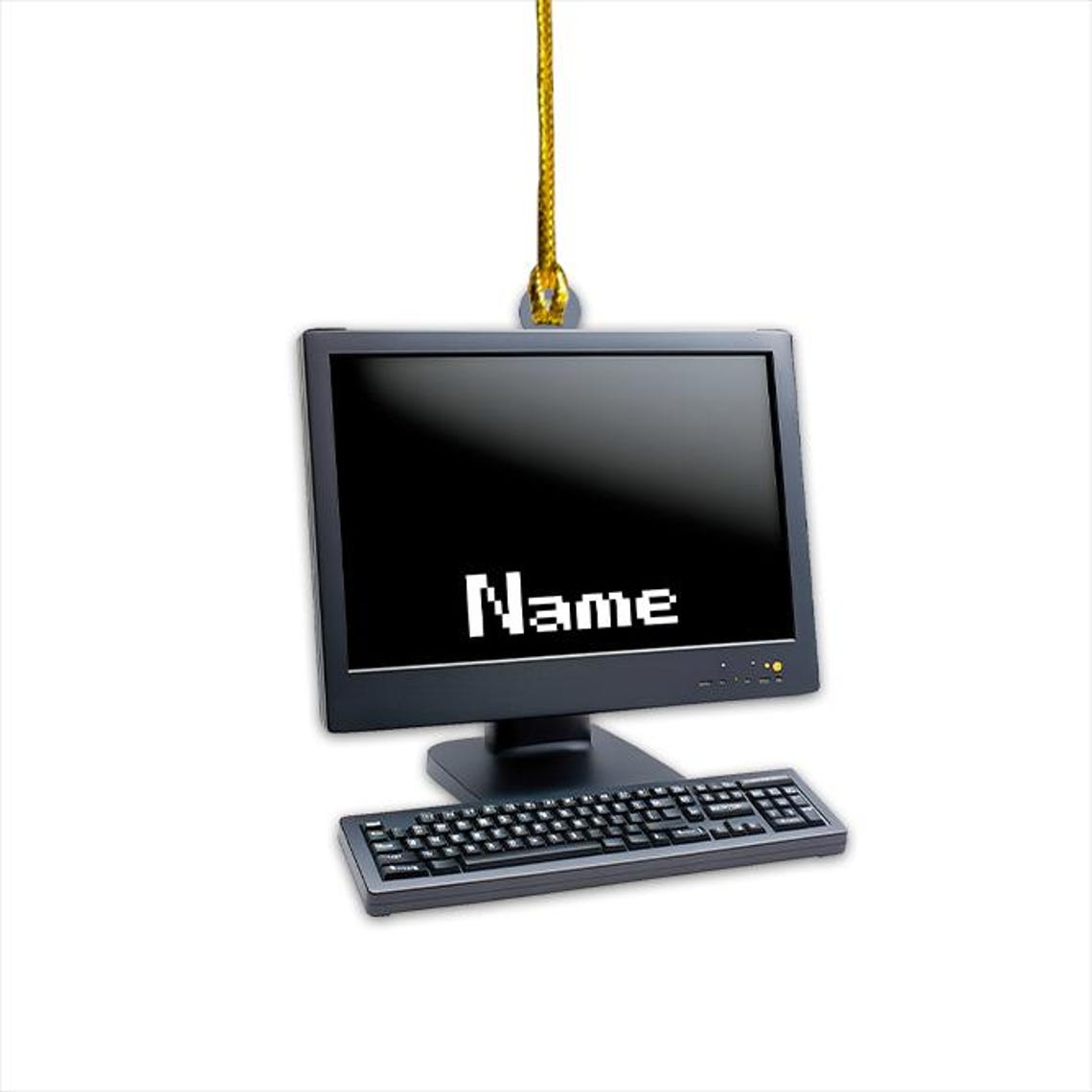 Personalized Computer Monitor Keyboard Ornament Computer Christmas ...