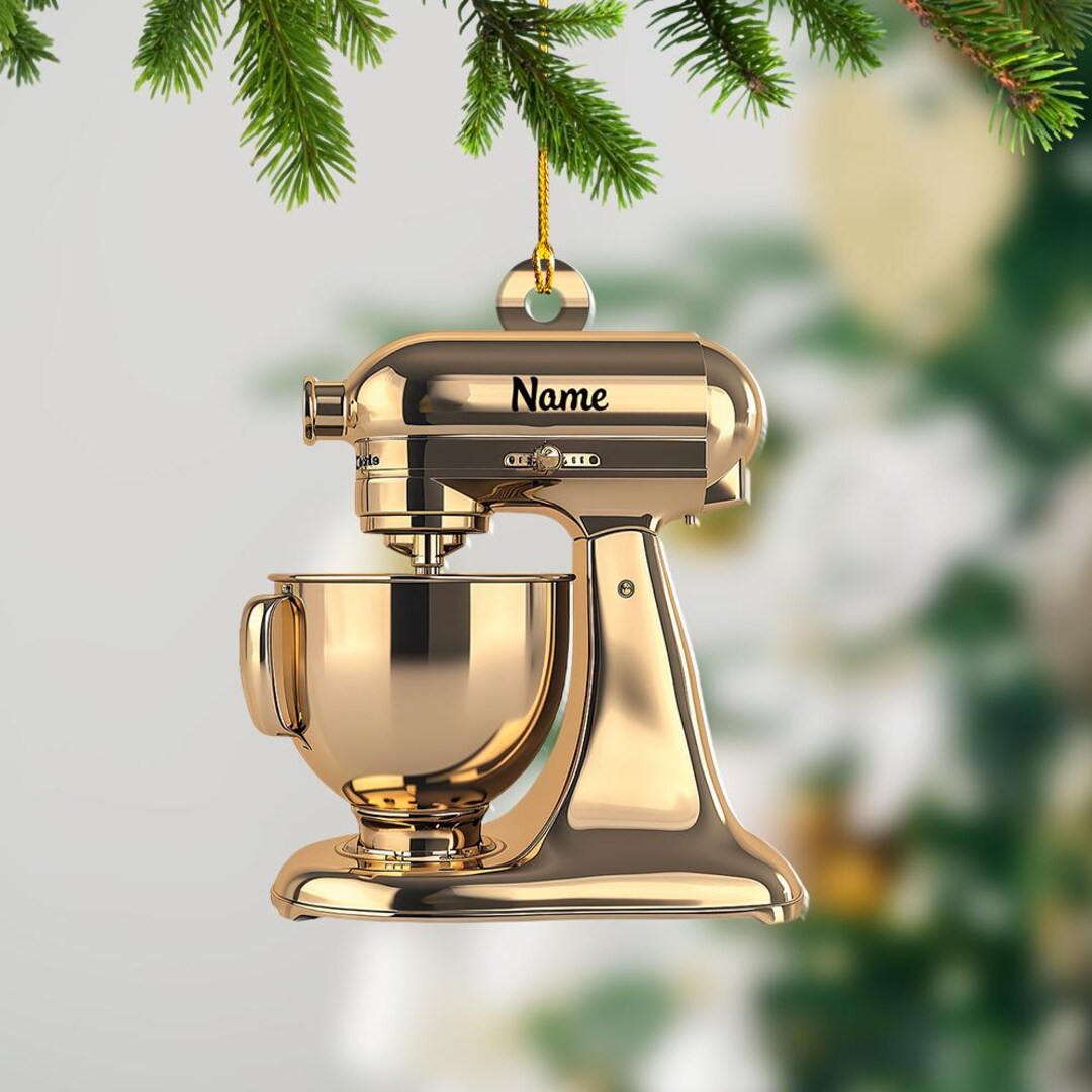 Food Mixer Christmas Light Ornament, Christmas Tree Decor, Loved Food