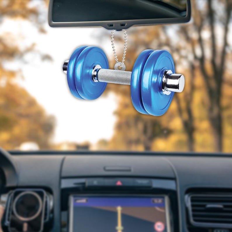 Personalized Dumbbell Christmas Ornament, Weightlifting Christmas