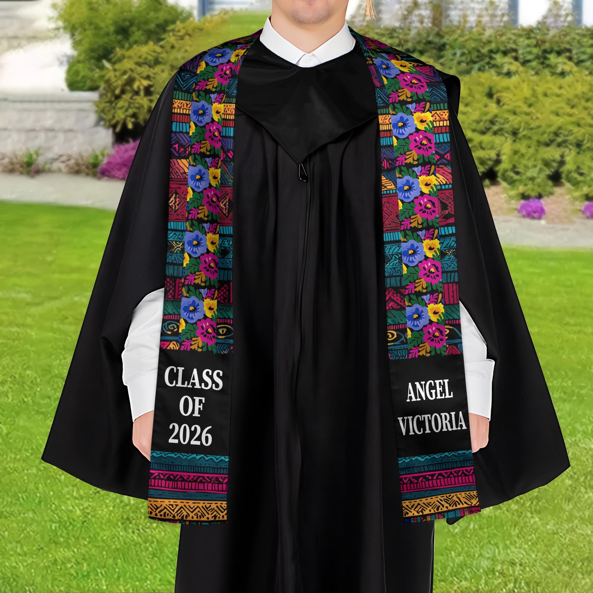 Native Graduation Design Native Americans Graduation Stole | Native America Pattern Graduation ...