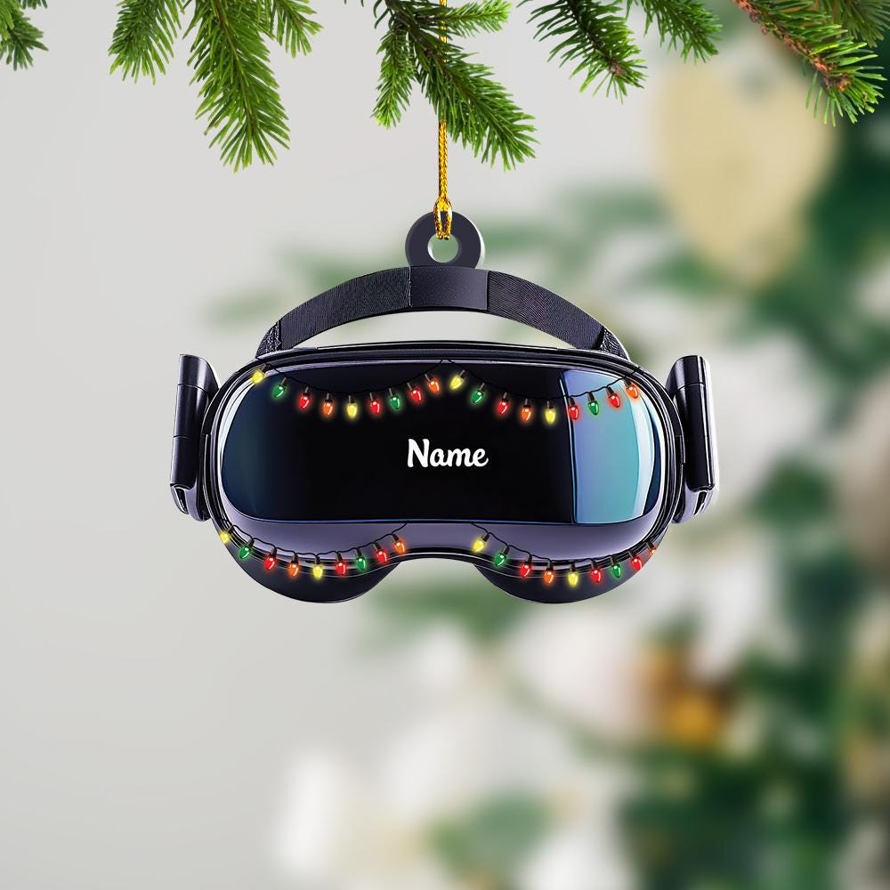 Discover Personalized VR Headset Christmas Ornament, Virtual Reality Ornament, VR Controller Ornament, Metaverse Holiday Ornament Gift