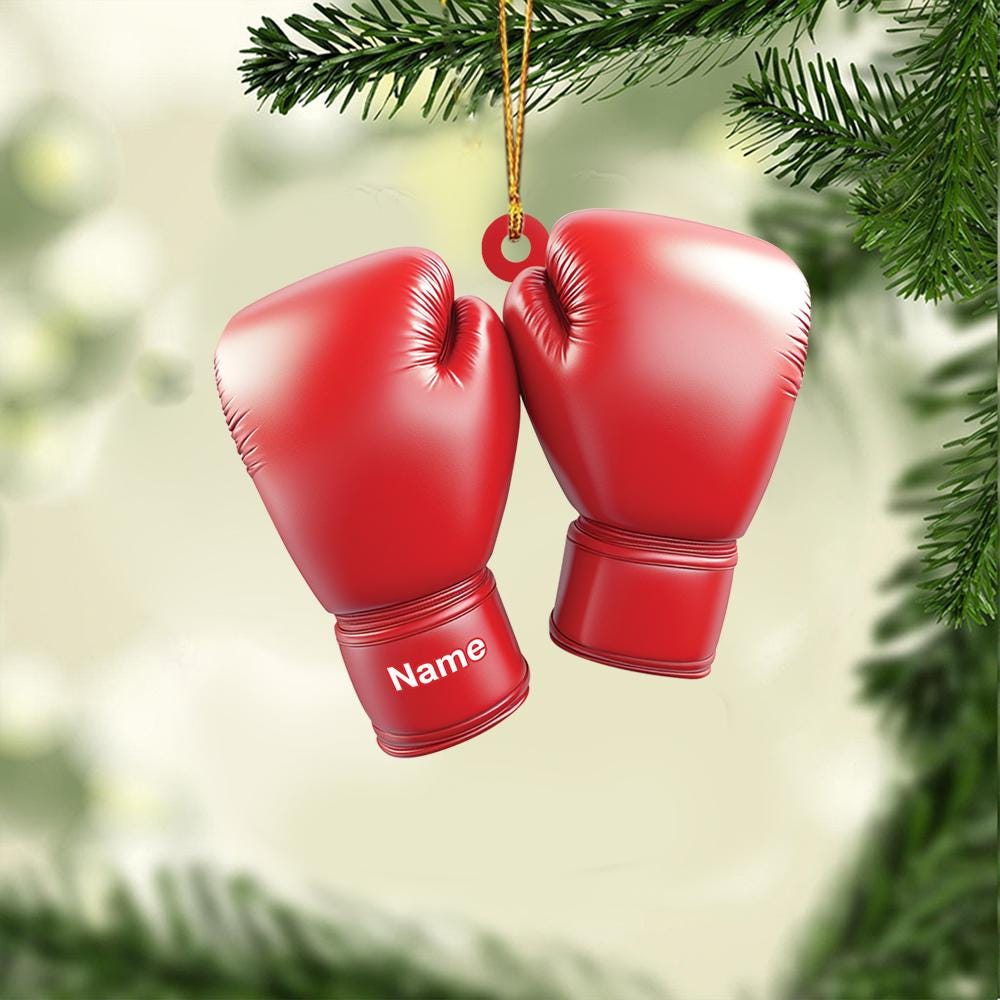 Discover Personalized Boxing Gloves Ornament, Boxing Christmas Ornament, Boxing Ornament, Boxing Ornament Gift, Boxing Ornament Decor