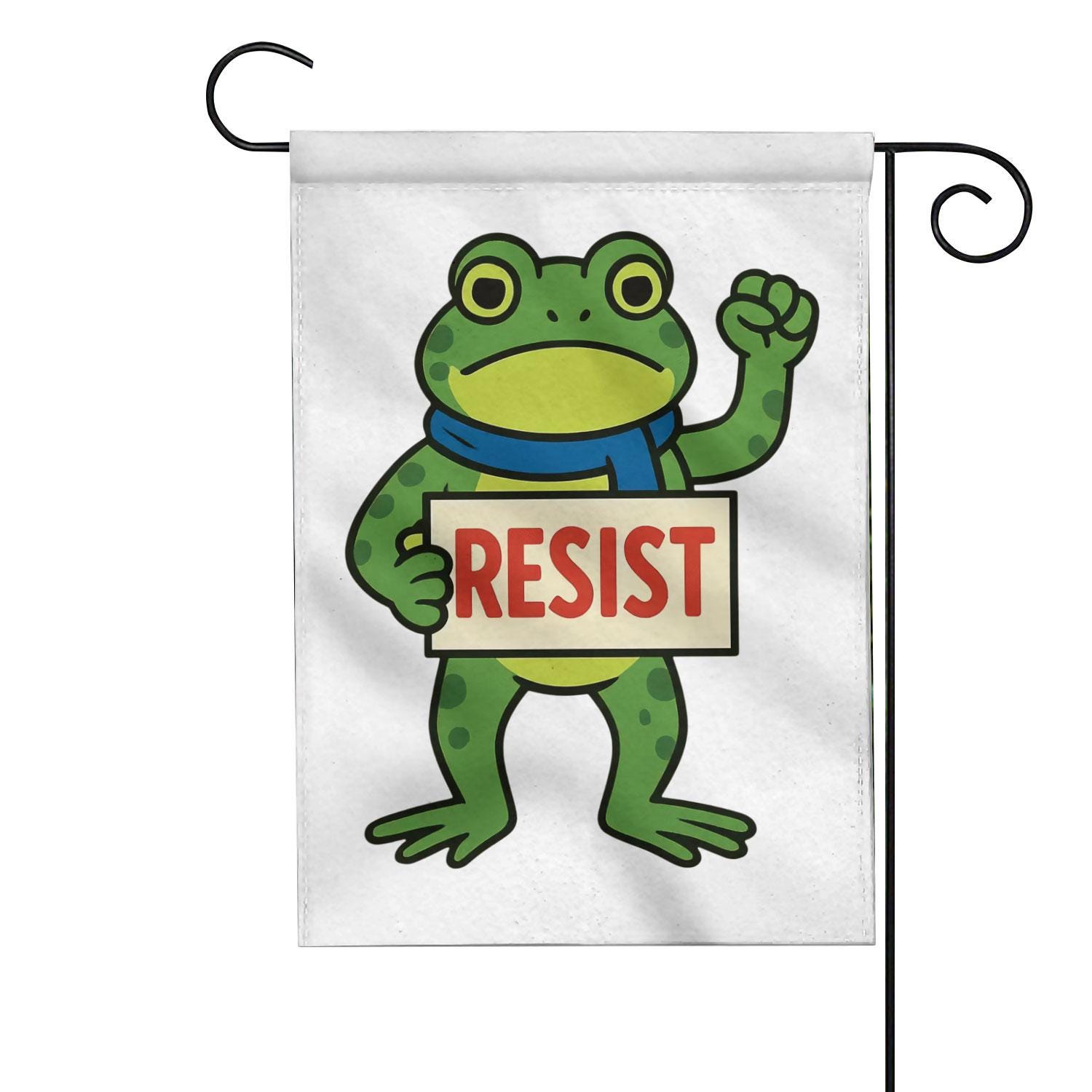 Discover Frog Resist Garden Flag, Portland Frog Resist Protest Flag, Resist Fascism Protest , Protect Democracy Anti Fascism Flag