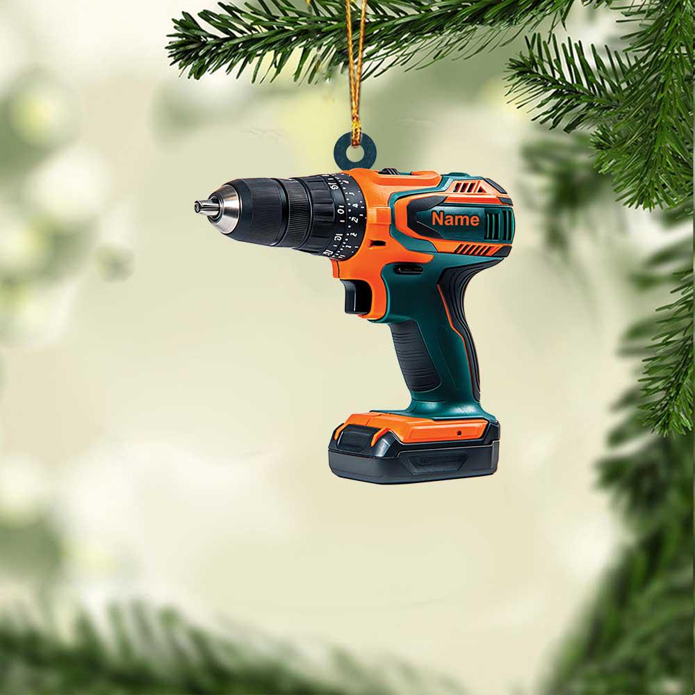 Discover Personalized Drill Ornament, Cordless Drill Christmas Ornament, Mechanic Ornament Gift, Handyman Ornament, Fixer Ornament Decor