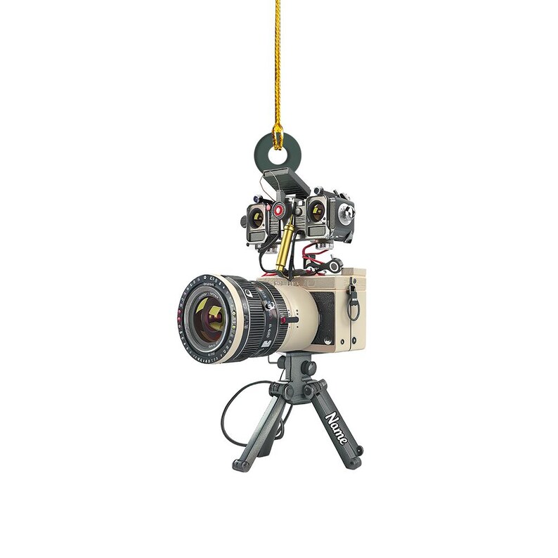 Video Camera Movie Christmas Ornament, Xmas Tree Decor, Loved Video ...
