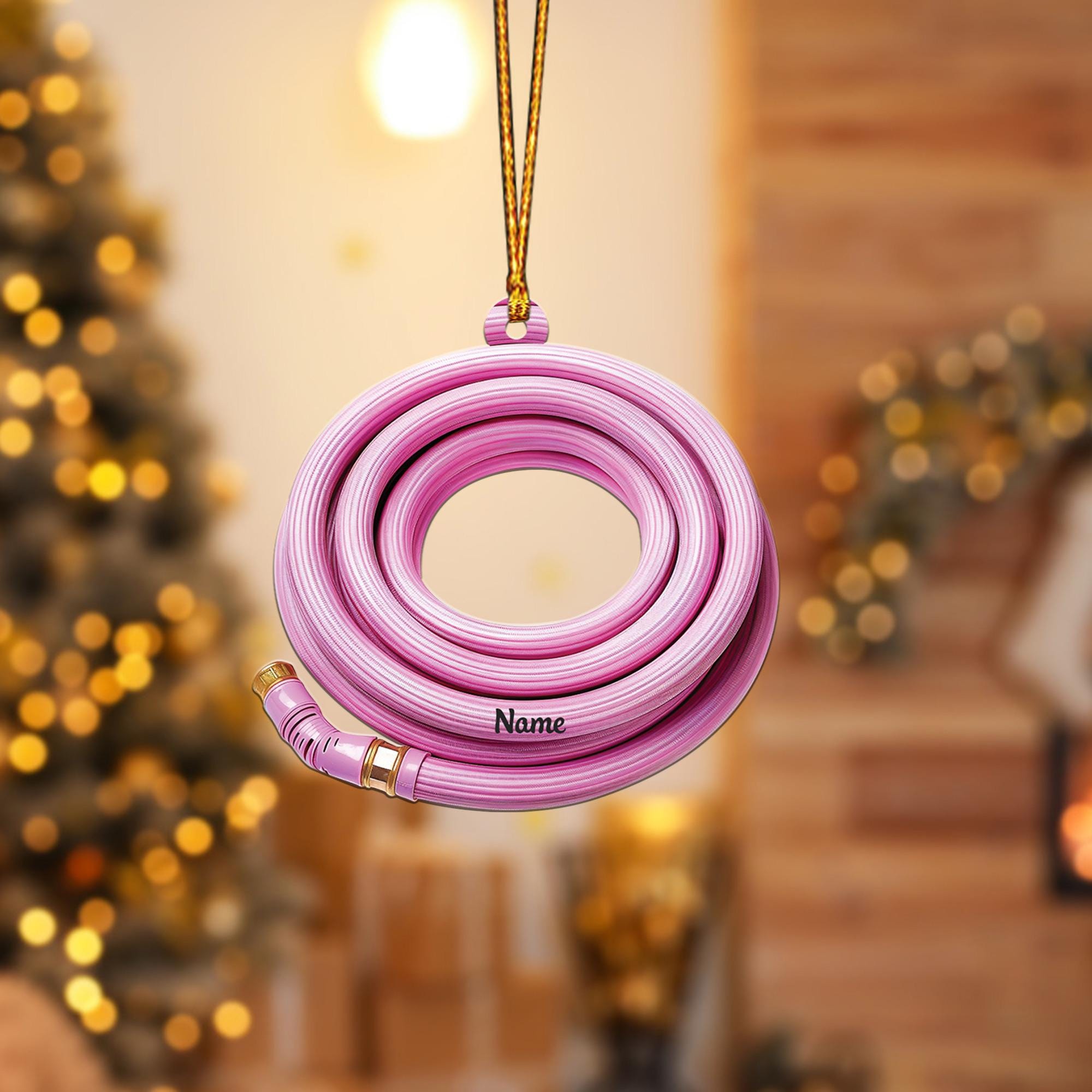 Discover Personalized Gardening Hose Ornament, 2D Flat Gardening Christmas Ornament, Garden Lovers Ornament Gift, Gardener Gift Decor