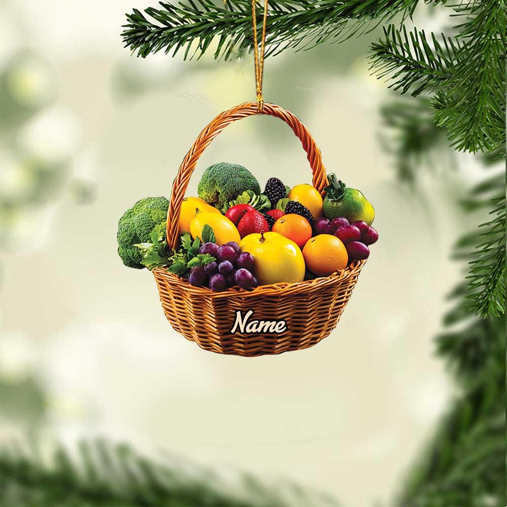 Discover Personalized Vegetables Christmas Ornament, Fruits and Veg Ornament, Farmer Ornament, Vegetarian Ornament, Veggie Ornament Gift