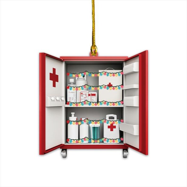 Personalized First Aid Ornament, First Aid Kit Christmas