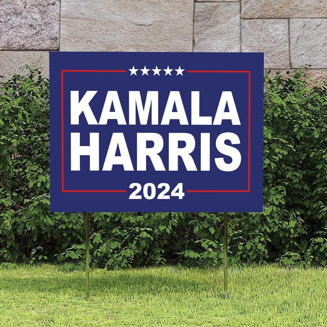 Kamala Harris 2024 Yard Sign, Kamala Harris for President Yard Sign ...