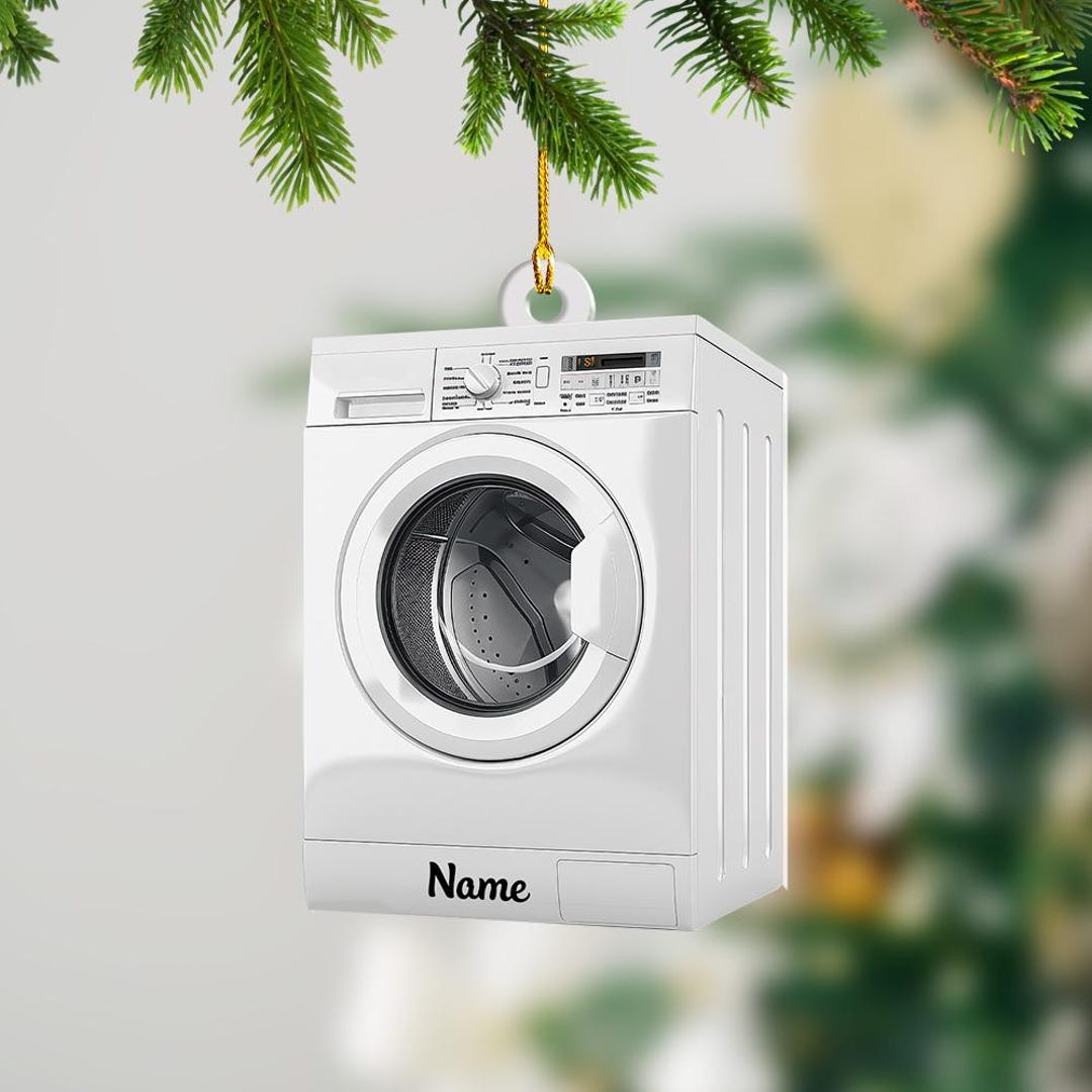 Washing Machine Christmas Ornament, Christmas Tree Decor, Loved Washing
