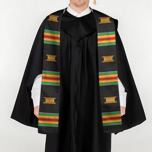 Personalized Kente Graduation Stole, African American Graduation Sash ...
