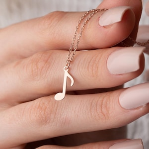 Music Note Necklace, Music Necklace, Musical Note, Musician Necklace, Music Lovers Gift, Necklace For Women, Music Symbol