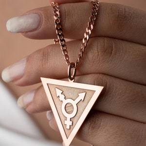 Transgender Symbol Jewelry, LGBT Necklace, Pride Month Necklace, Transgender Gifts, Symbol Jewelry, Pride Gift